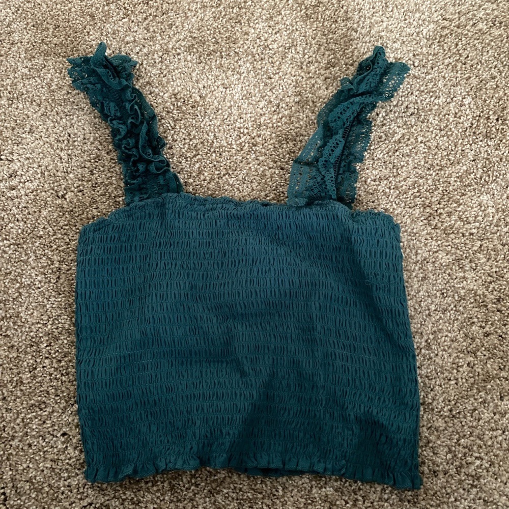 Kendall and Kylie Lace Strapped Smock Tank